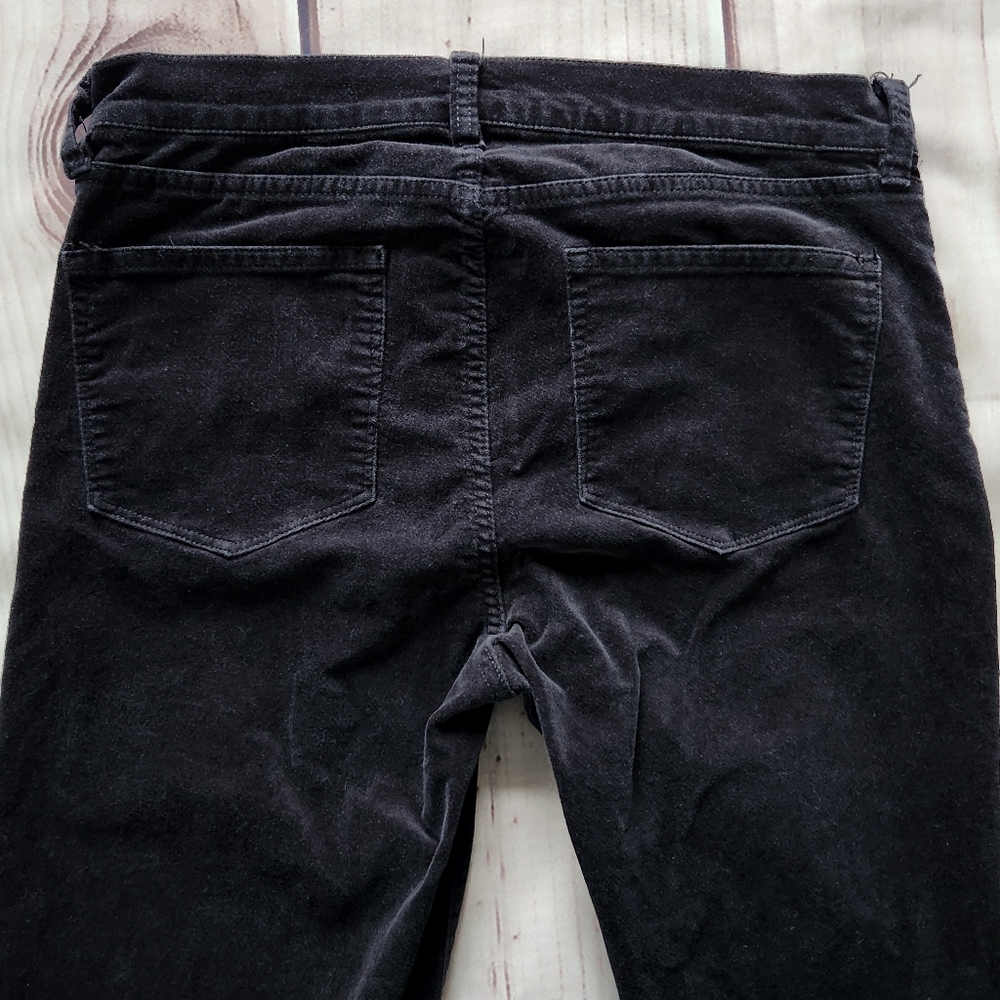 J. Crew "Midrise Skinny Jean In Velvet" Black Texture #B4104, Women's Size 29 - Picture 8 of 12